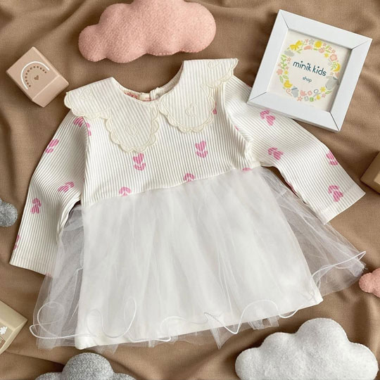 پیراهن مجلسی قلب صورتی