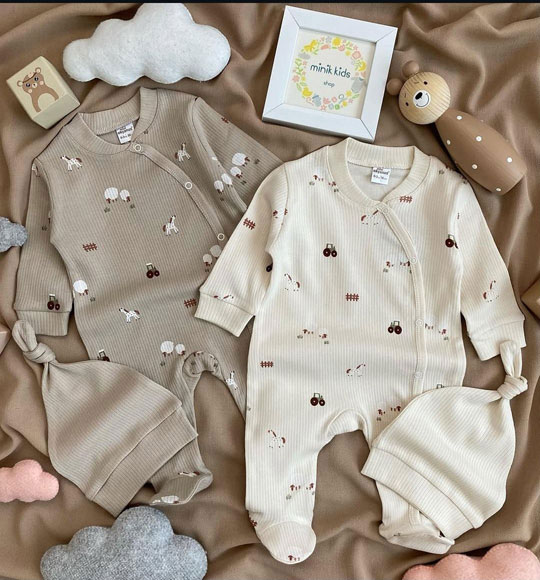 ست سرهمی با کلاه تراکتور